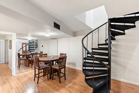 Old Town Lofts, Unit 2 — living and dining space