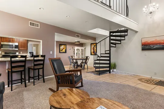 Old Town Lofts, Unit 3 — living and dining space