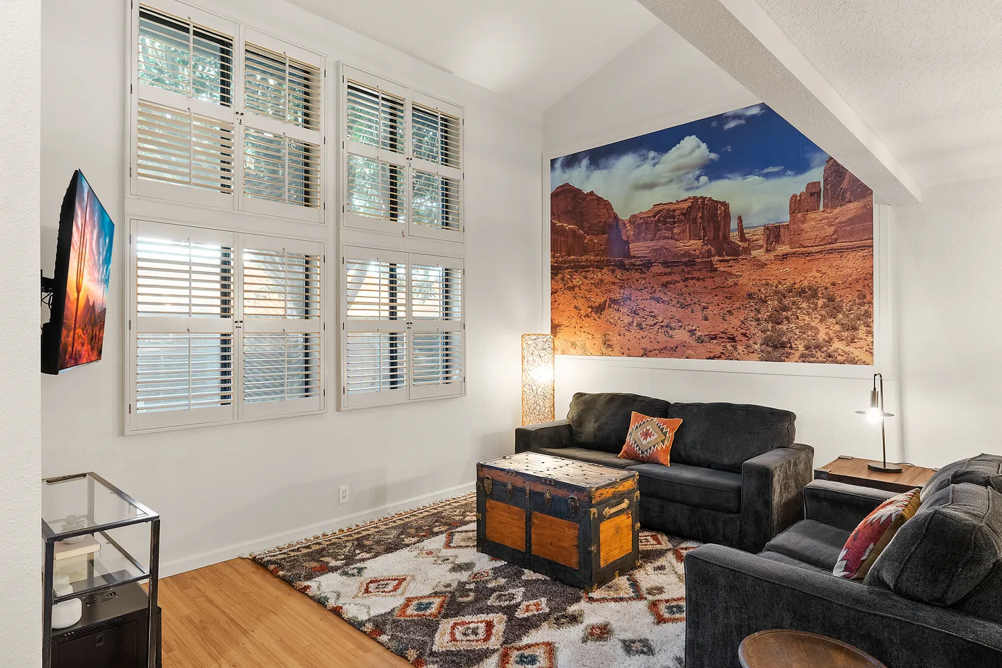 Old Town Lofts, Unit 2 — living and dining space